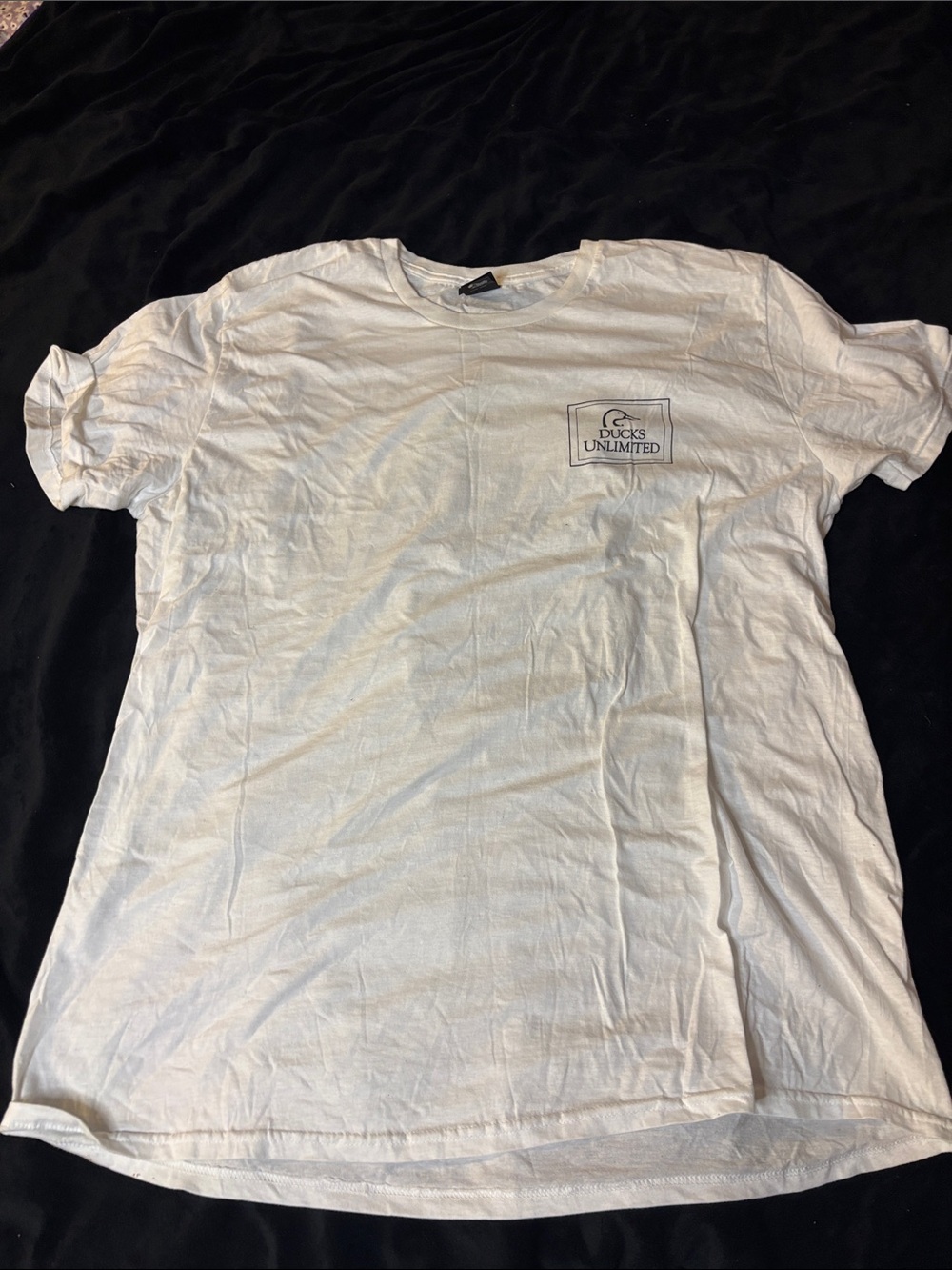 Ducks Unlimited Men's White Short-Sleeve Logo Tee